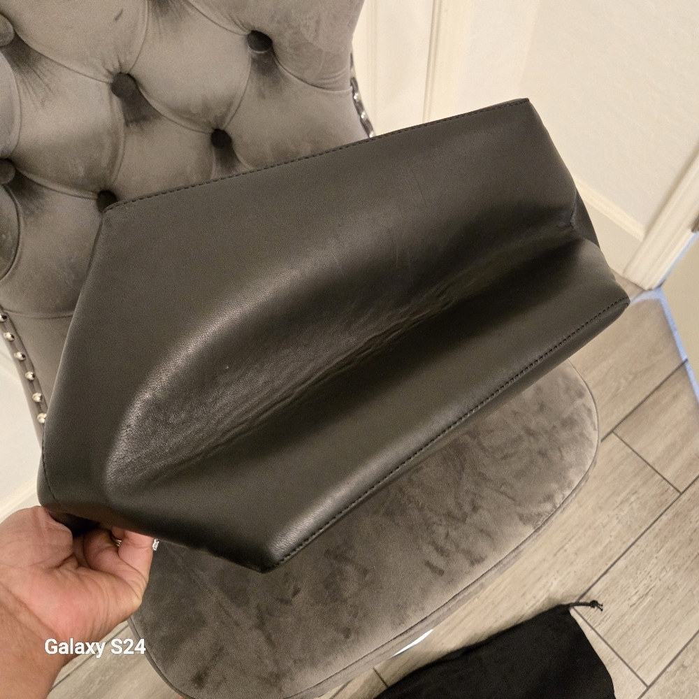 All Saints Black Leather Hobo Bag with Gold Hardware - Picture 11 of 11